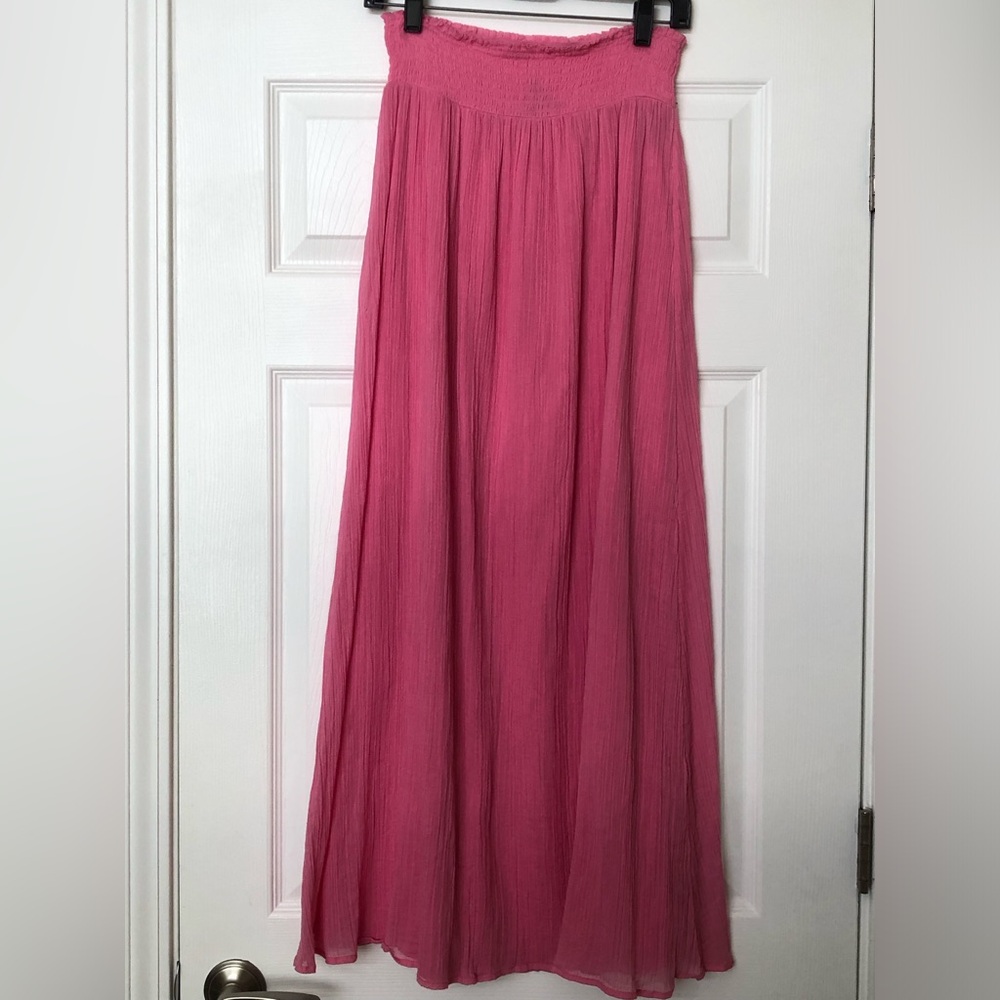 Express Cotton Pink Maxi Skirt - Small